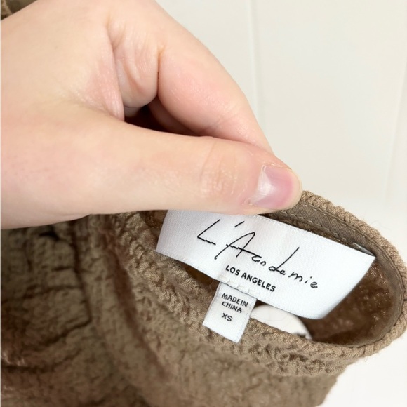 Revolve L'Academie Aliz top coco brown ruched size XS - Picture 5 of 7